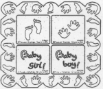 BABY HANDS AND FEET BORDER